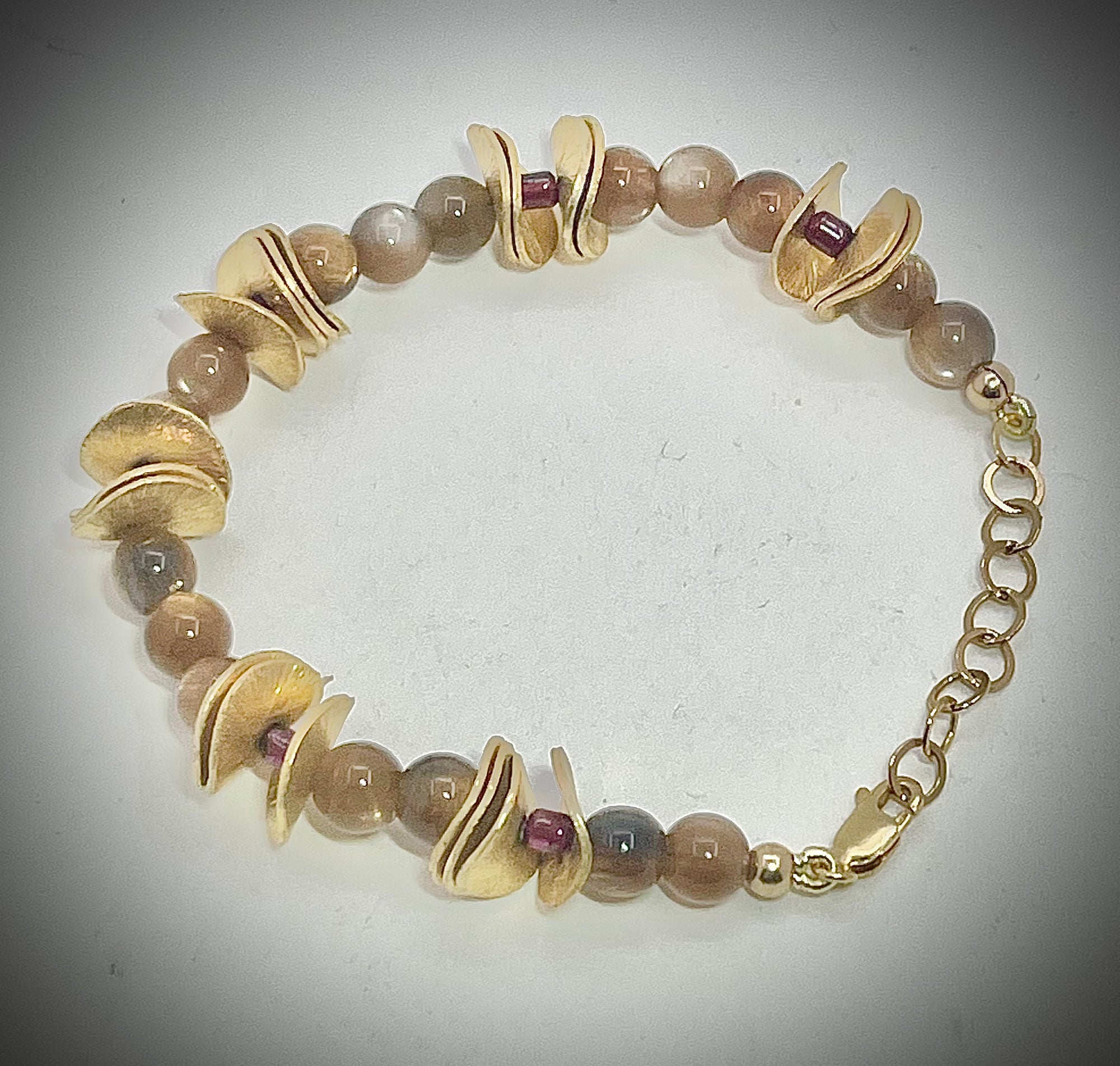 Cognac Moonstone Bracelet