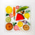 Season's Variety square glass plate