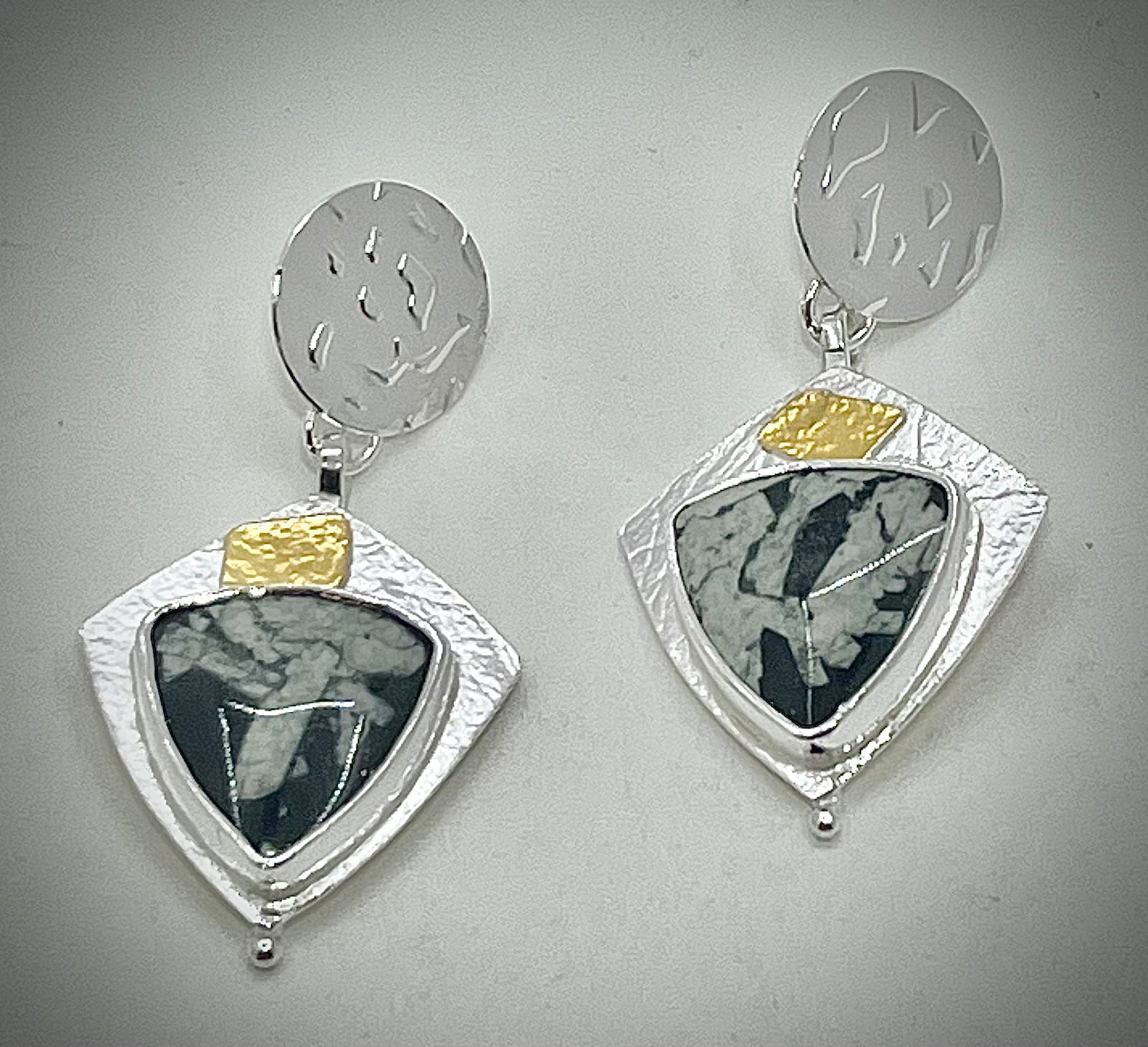 ONE OF A KIND: Chinese Calligraphy Dangle Earrings