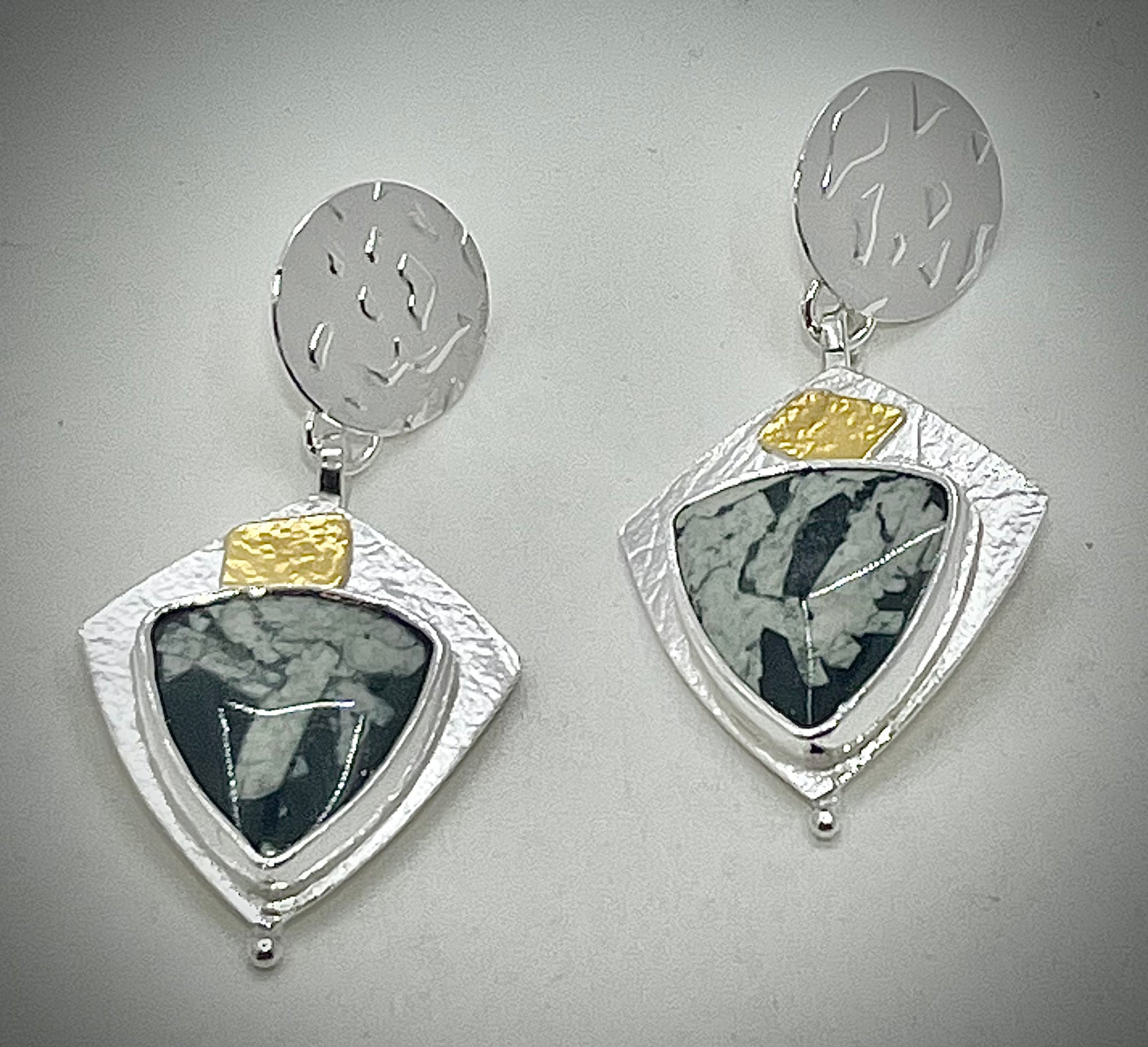 ONE OF A KIND: Chinese Calligraphy Dangle Earrings