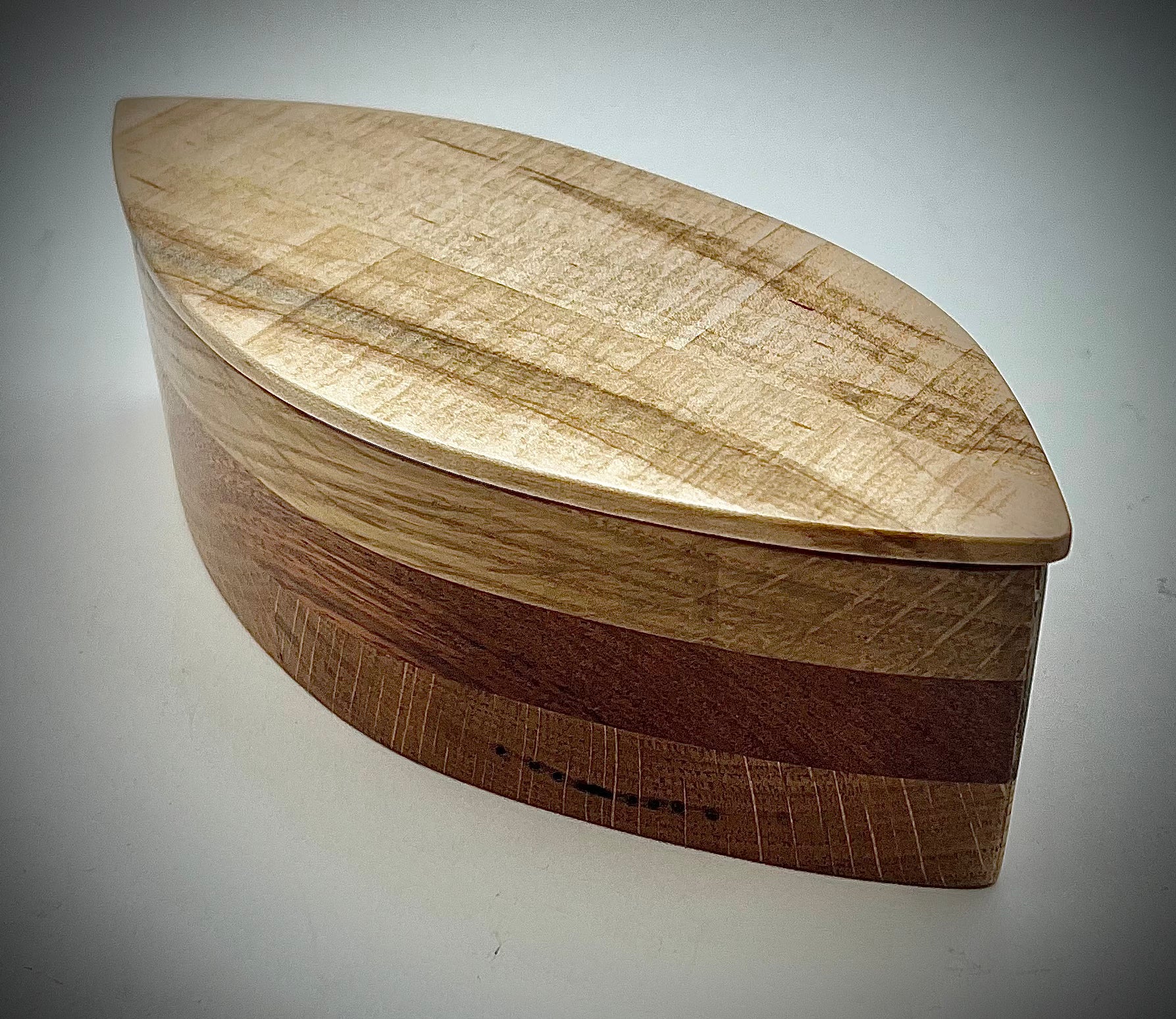 Handmade Wooden Leaf Box