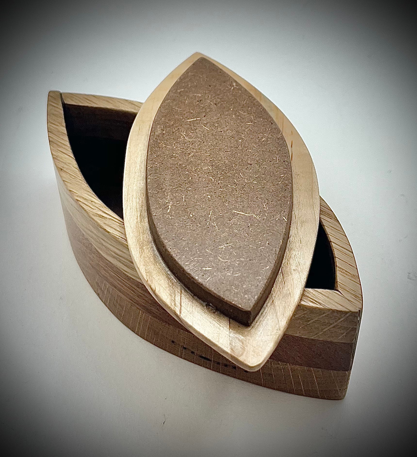 Handmade Wooden Leaf Box