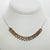 Bullseye blush quartz necklace