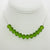 Bullseye peridot quartz necklace