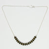 Bullseye green quartz necklace