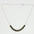 Bullseye green quartz necklace