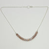 Bullseye blush quartz necklace