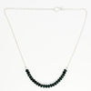 Bullseye smoke blue quartz necklace