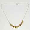 Bullseye amber quartz necklace