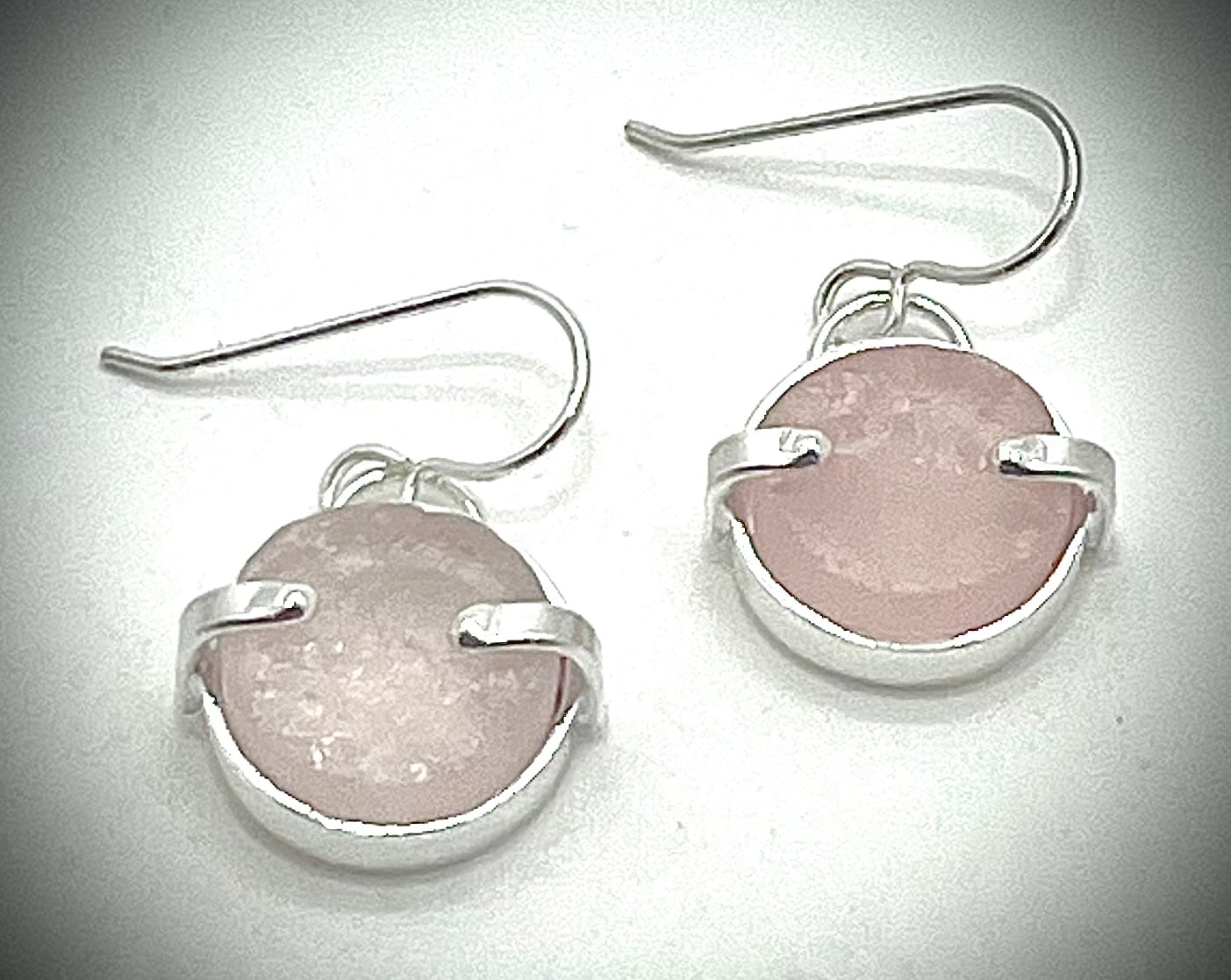 ONE OF A KIND: Rose Quartz Simply Earrings