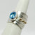 Turkish delight ring with blue topaz