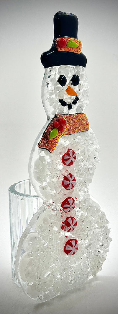 Snow People Candle Holders