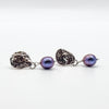 Smash Top earrings with peacock baroque pearls