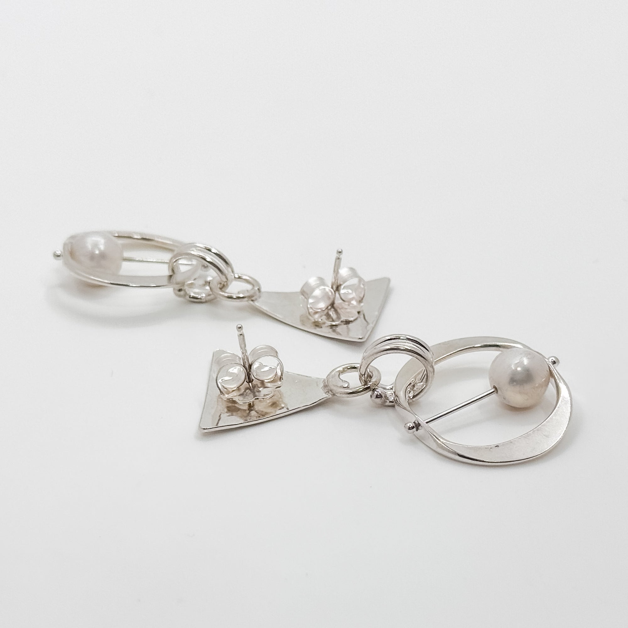 Original Naught Earrings with white pearl