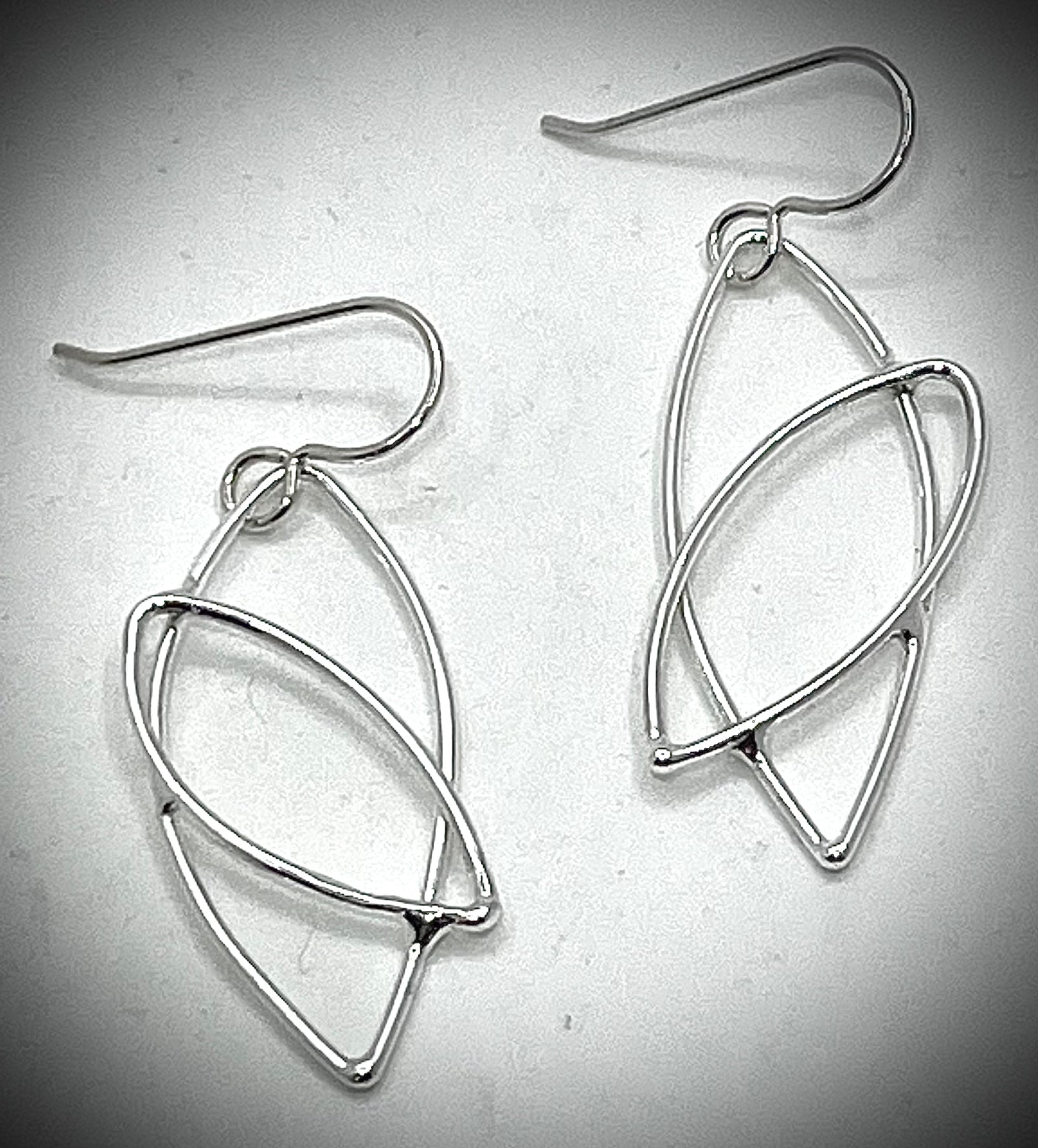 Sterling Lost Leaf Earrings