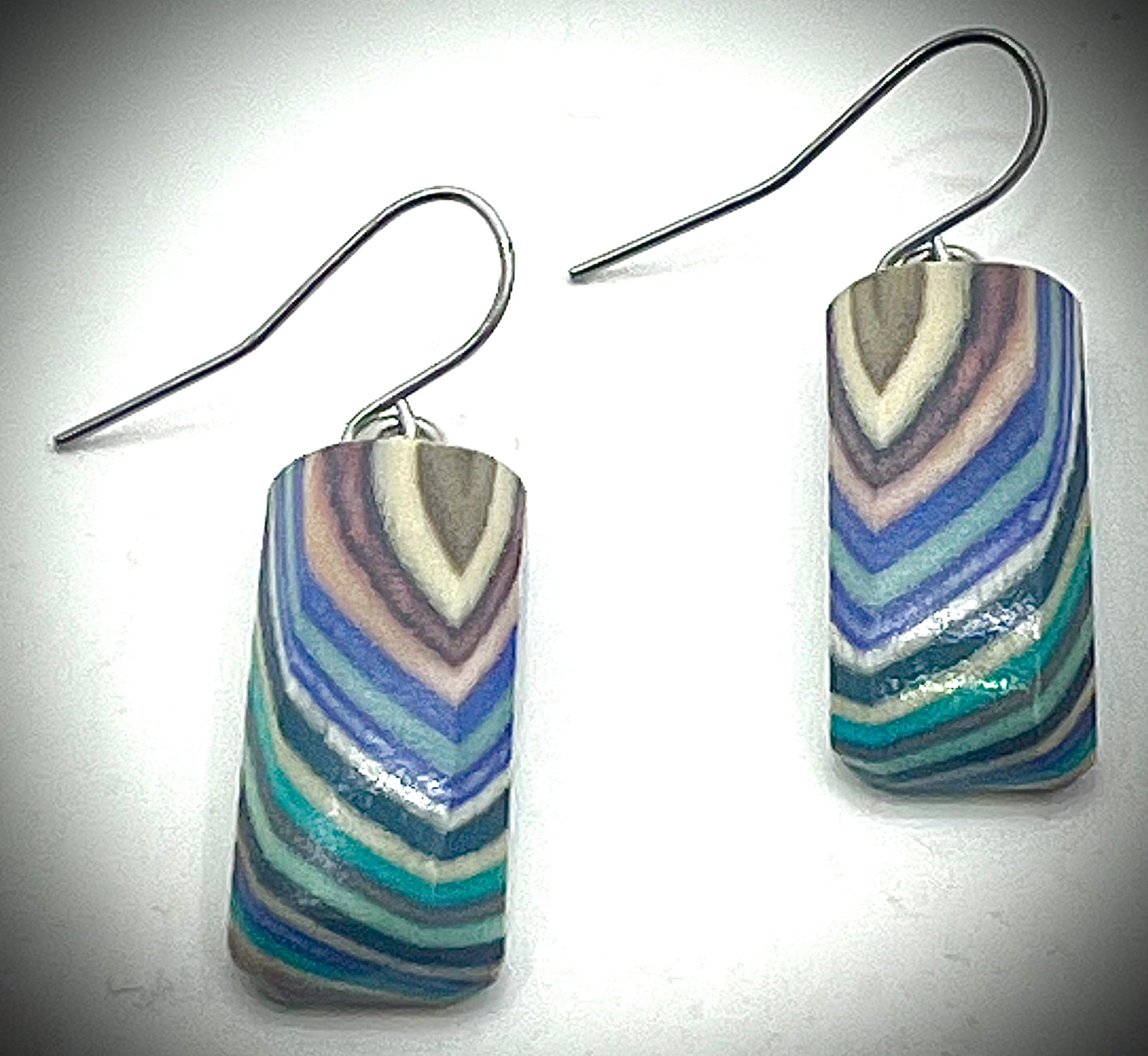 Medium Rectangle Wood Earrings