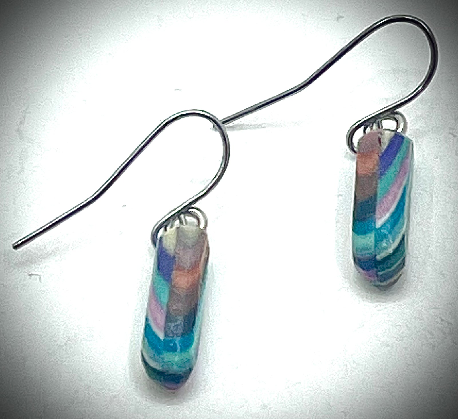 Micro Skinny Mini Wood Composite Earrings
