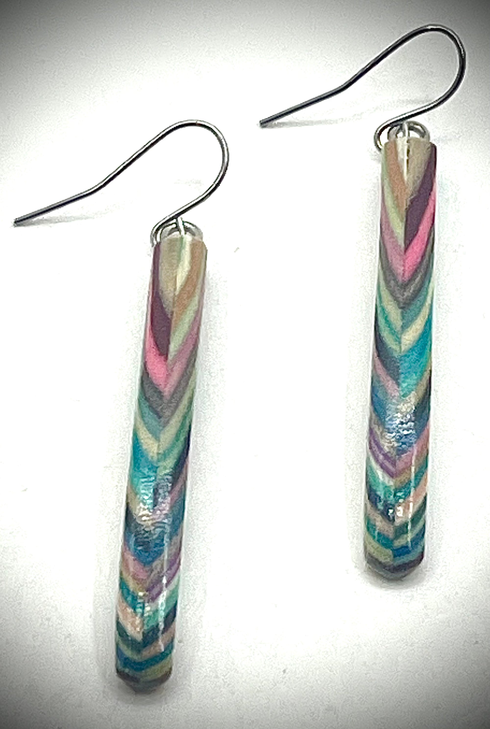 Skinny Wood Composite Earrings