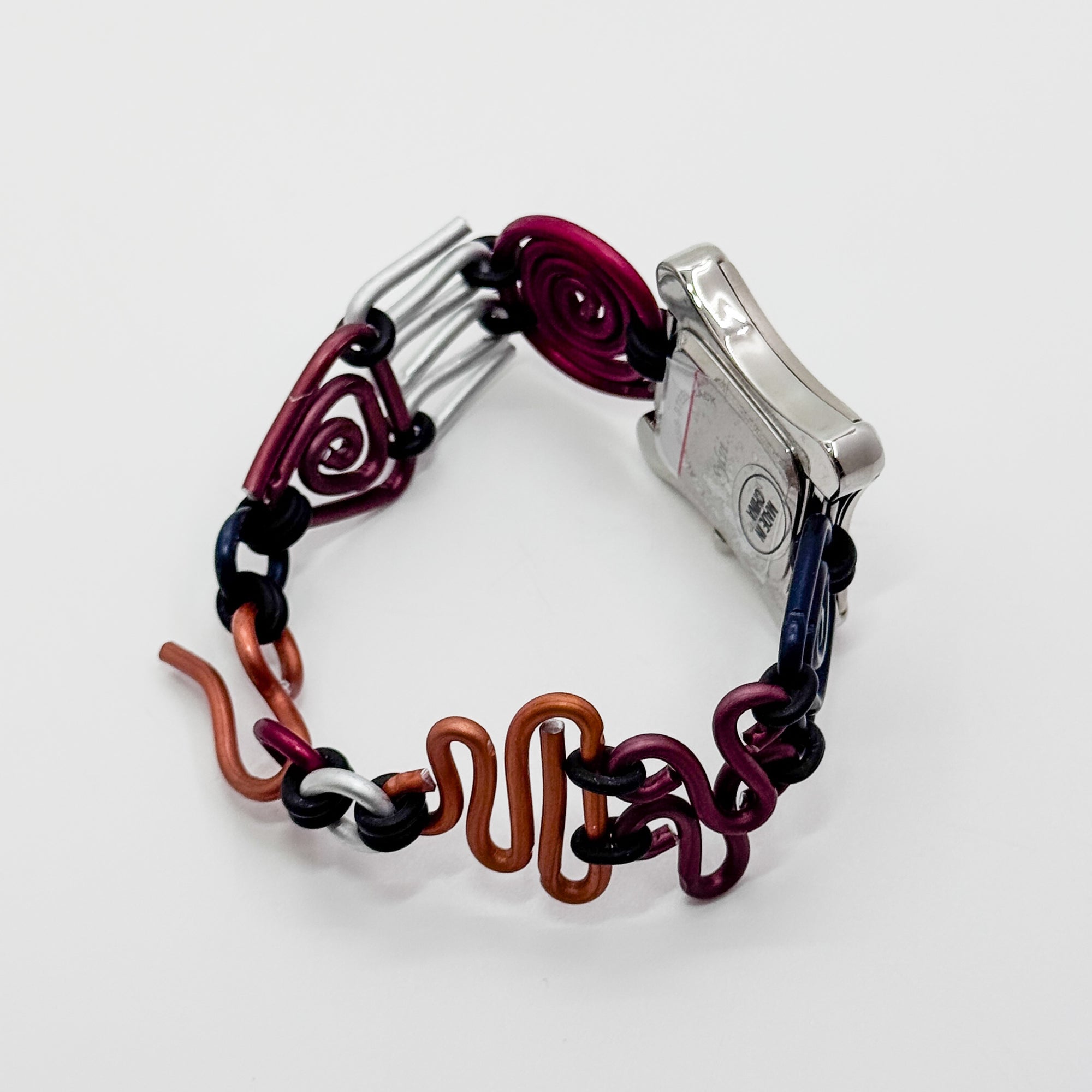 WT1 Square watch face on aluminum band