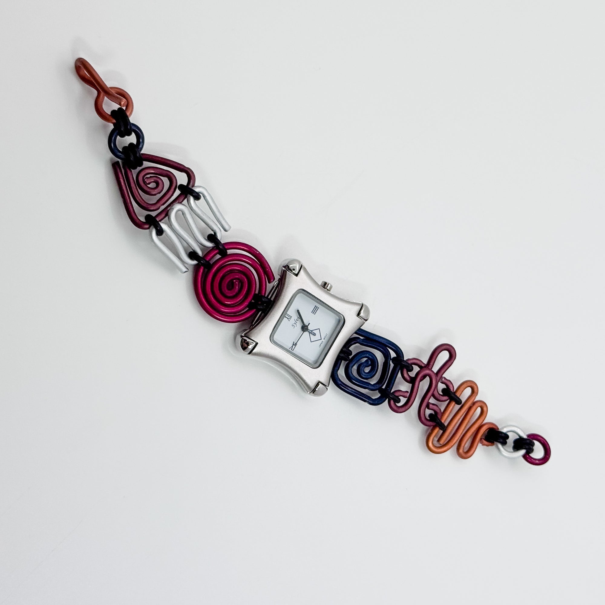 WT1 Square watch face on aluminum band