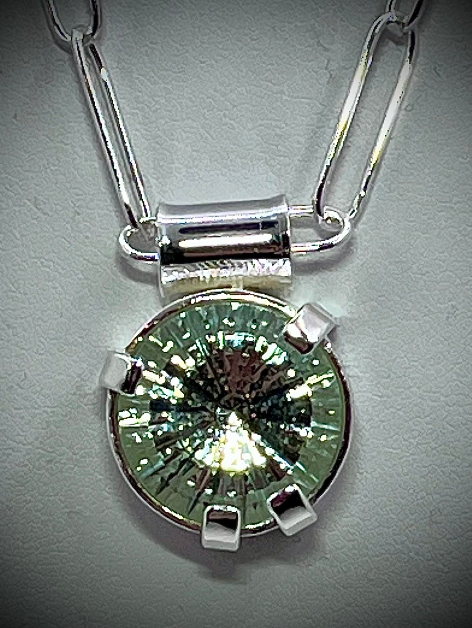 Green Amethyst Statement Necklace