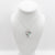 Domed spiral pendant with chalcedony