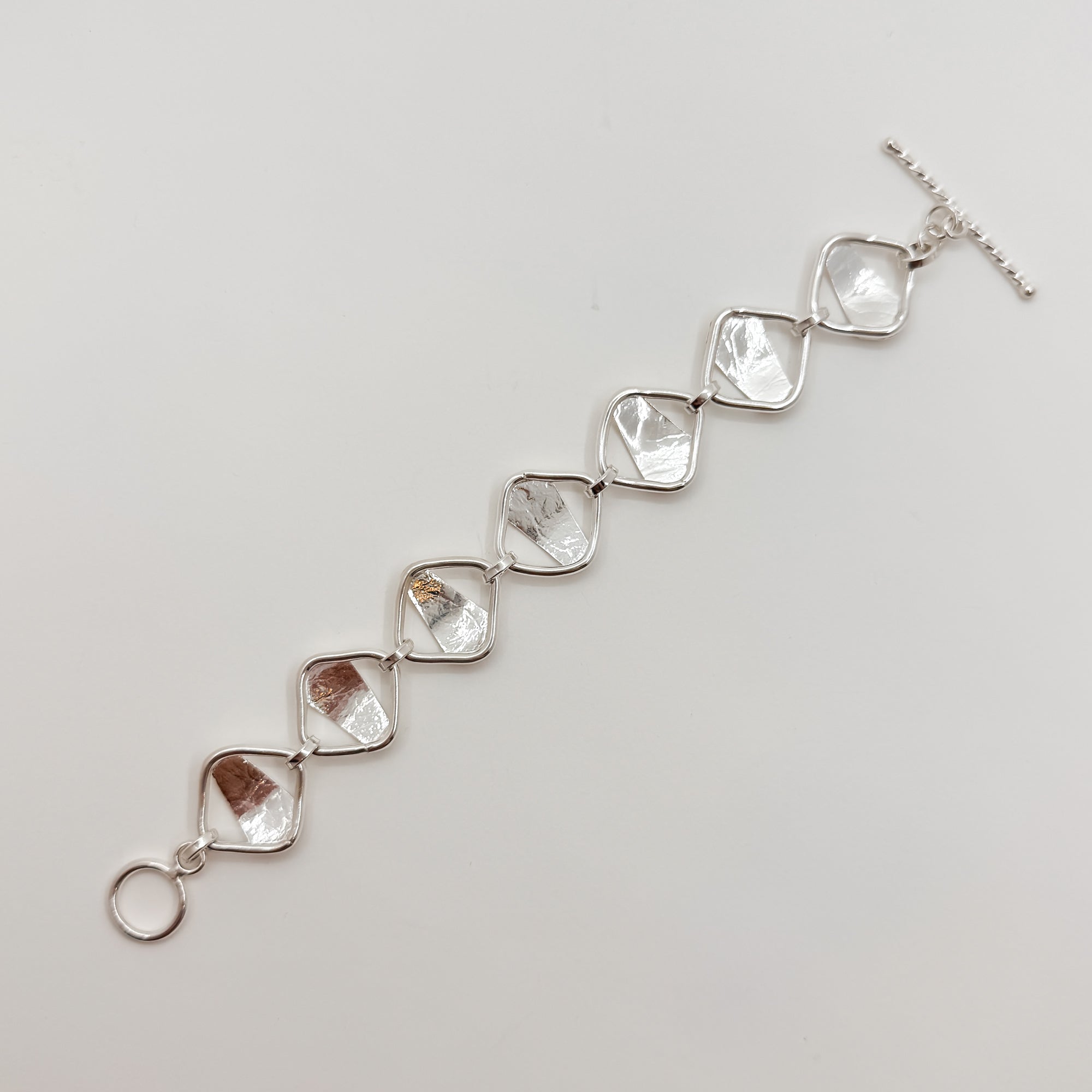 Lawa Square bracelet with stones