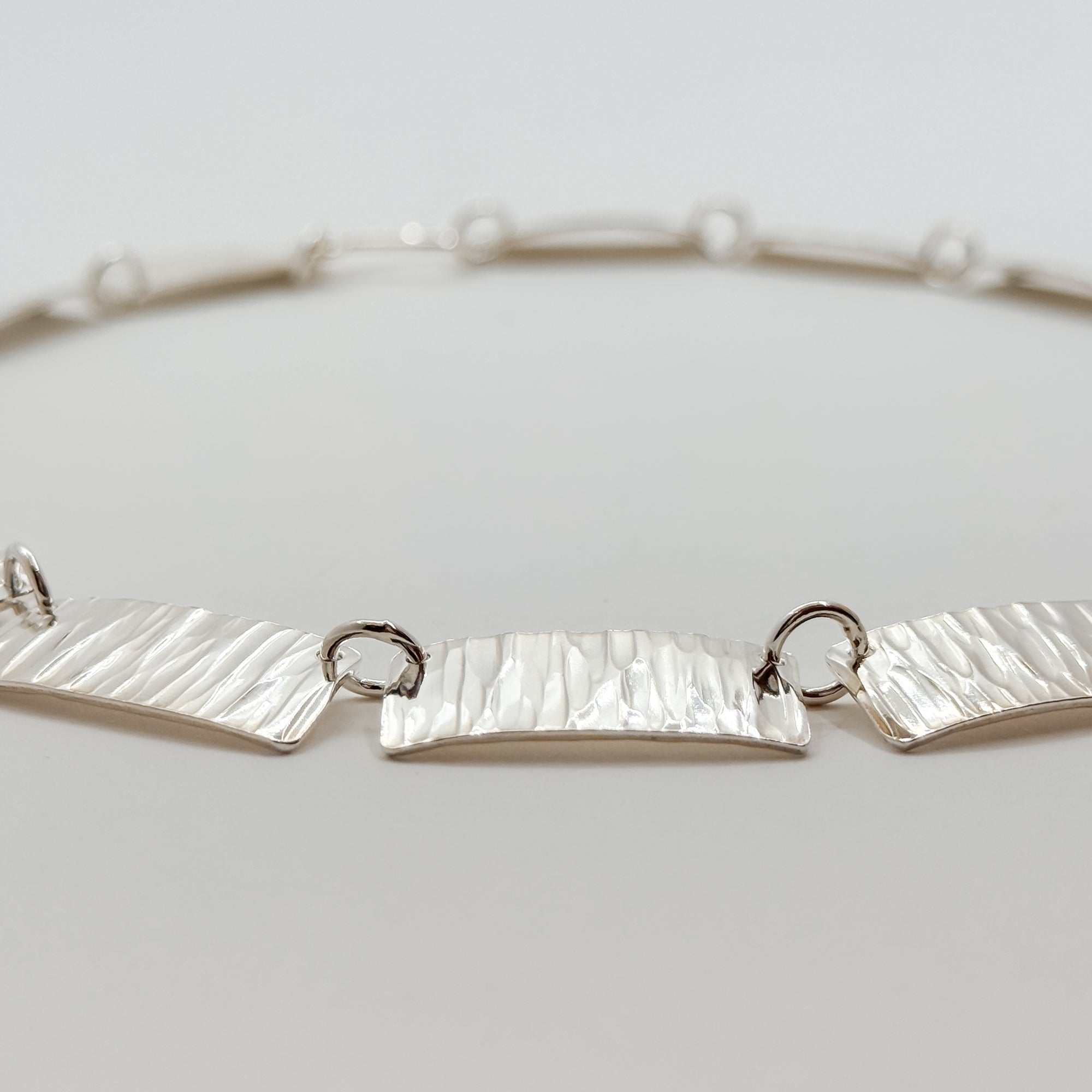 Cross Pein Rectangle necklace