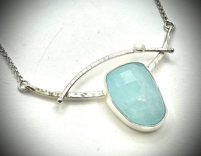 Aquamarine Jovie Choker Necklace