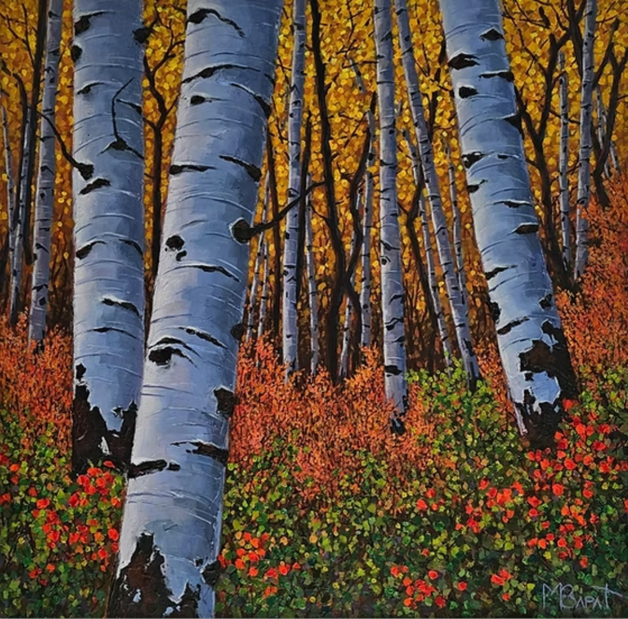 Autumn Burst Painting