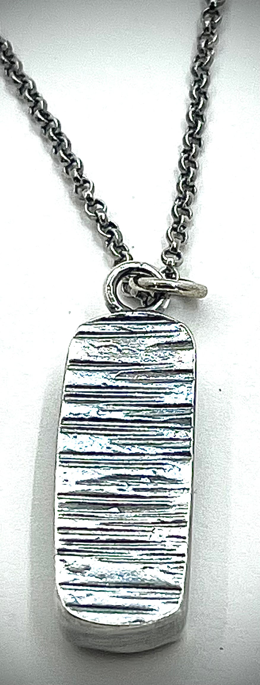 Moss Agate Necklace on Rolo Chain