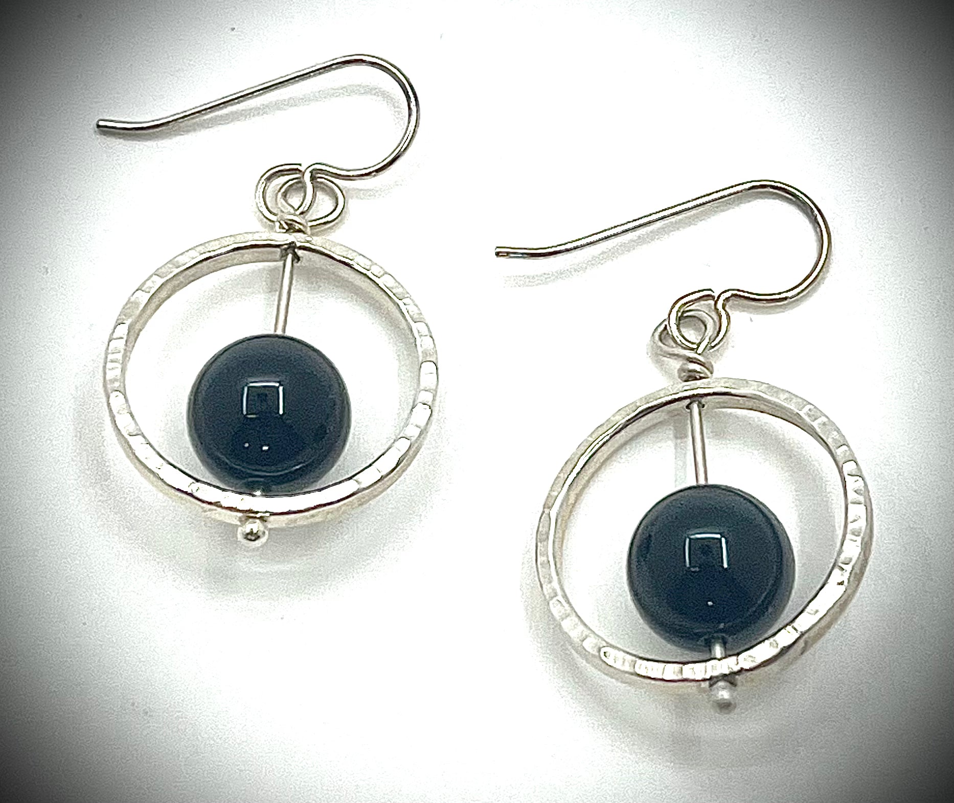 Sterling Not Naught Round Gemstone Earrings