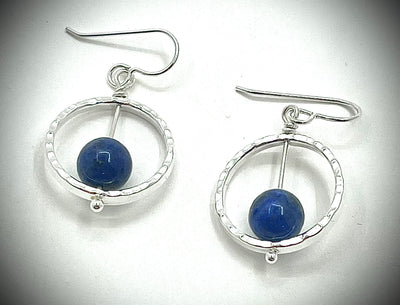 Sterling Not Naught Round Gemstone Earrings