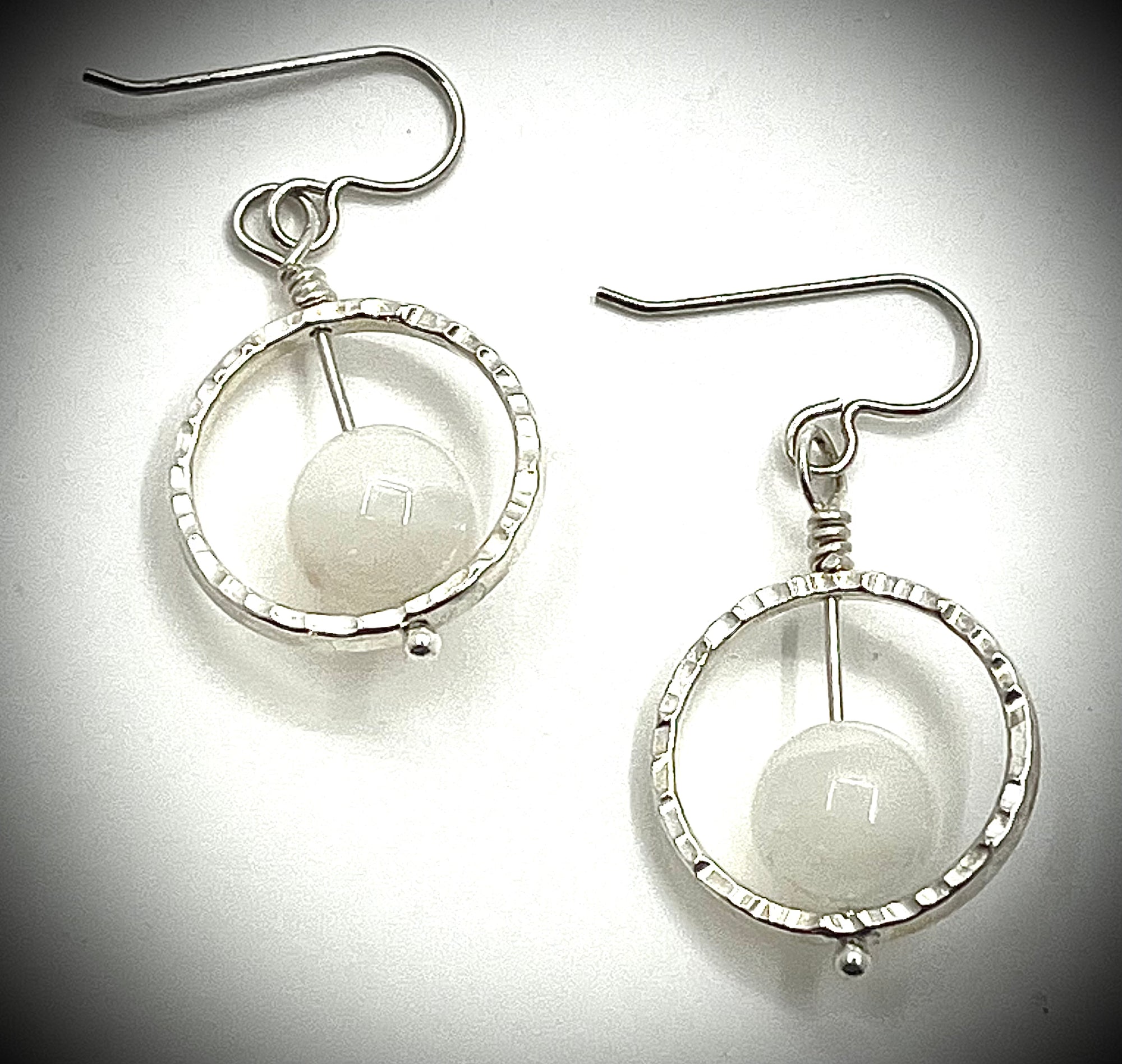 Sterling Not Naught Round Gemstone Earrings