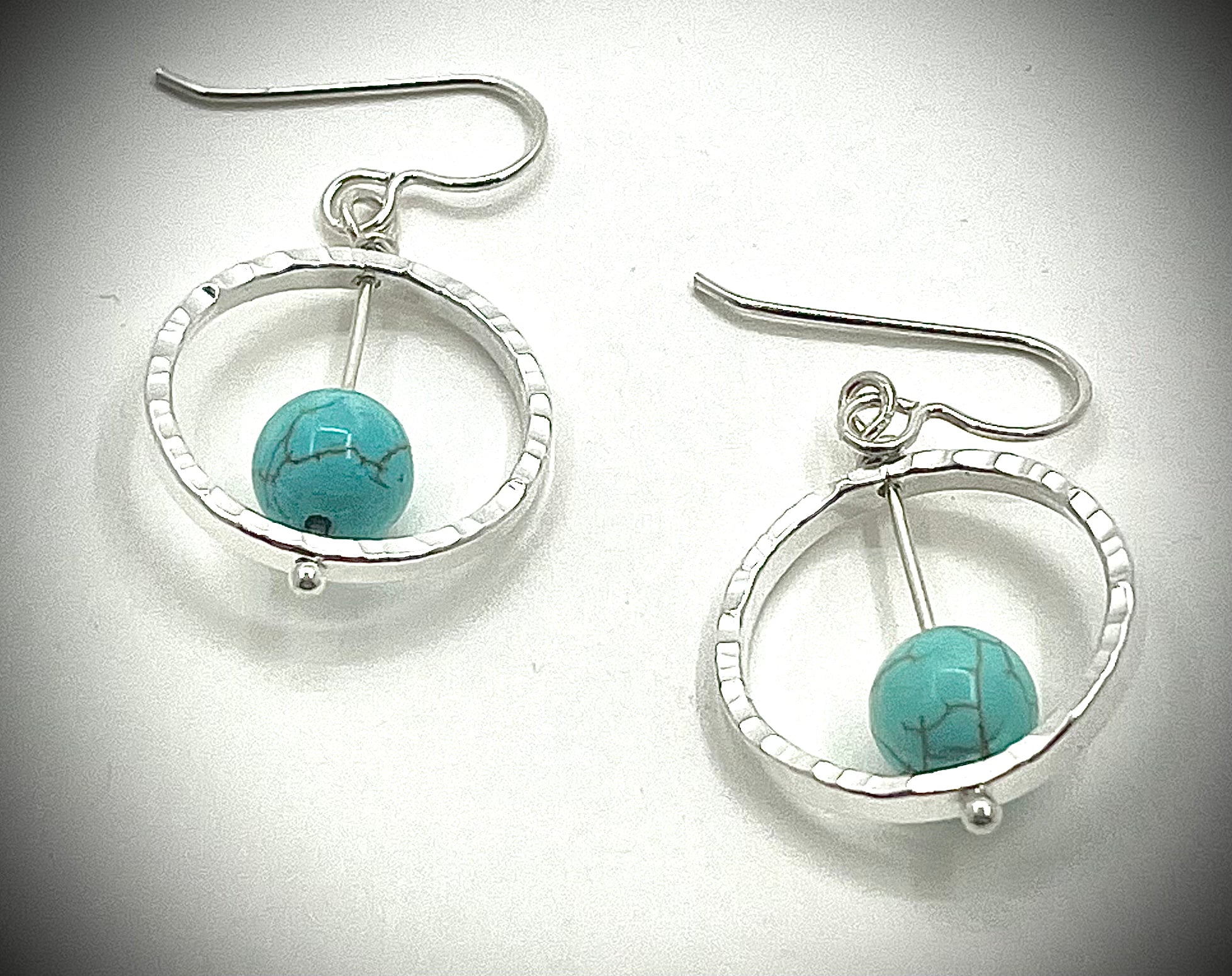 Sterling Not Naught Round Gemstone Earrings