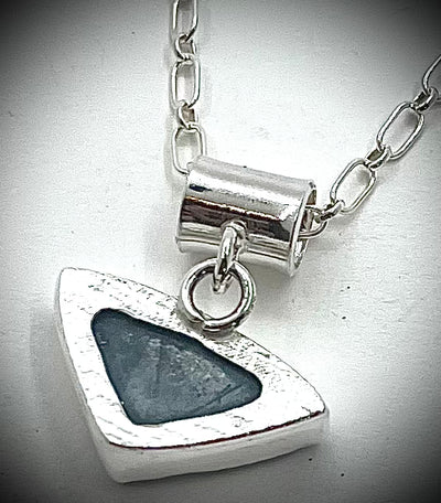 Natural Surface Aquamarine Necklace
