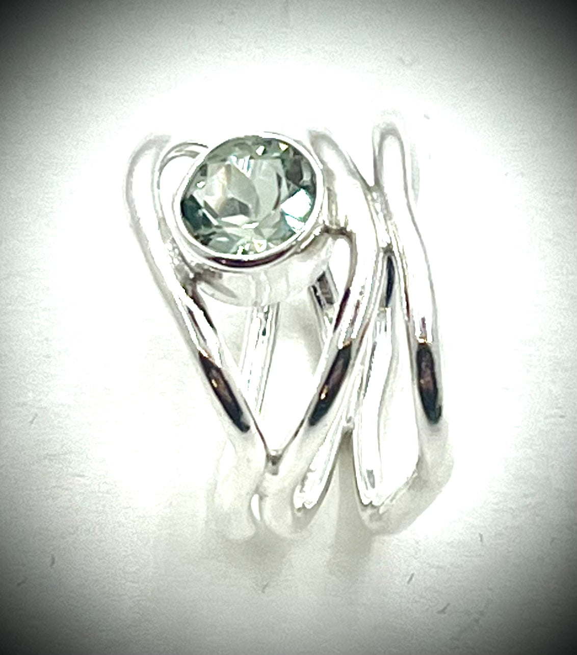 Green Amethyst Nadja Ring