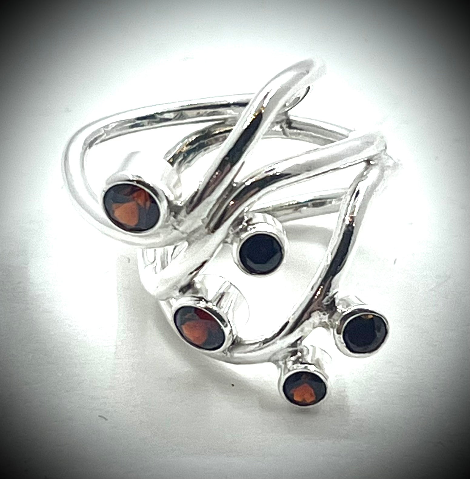 Red Zircon Nadja Ring