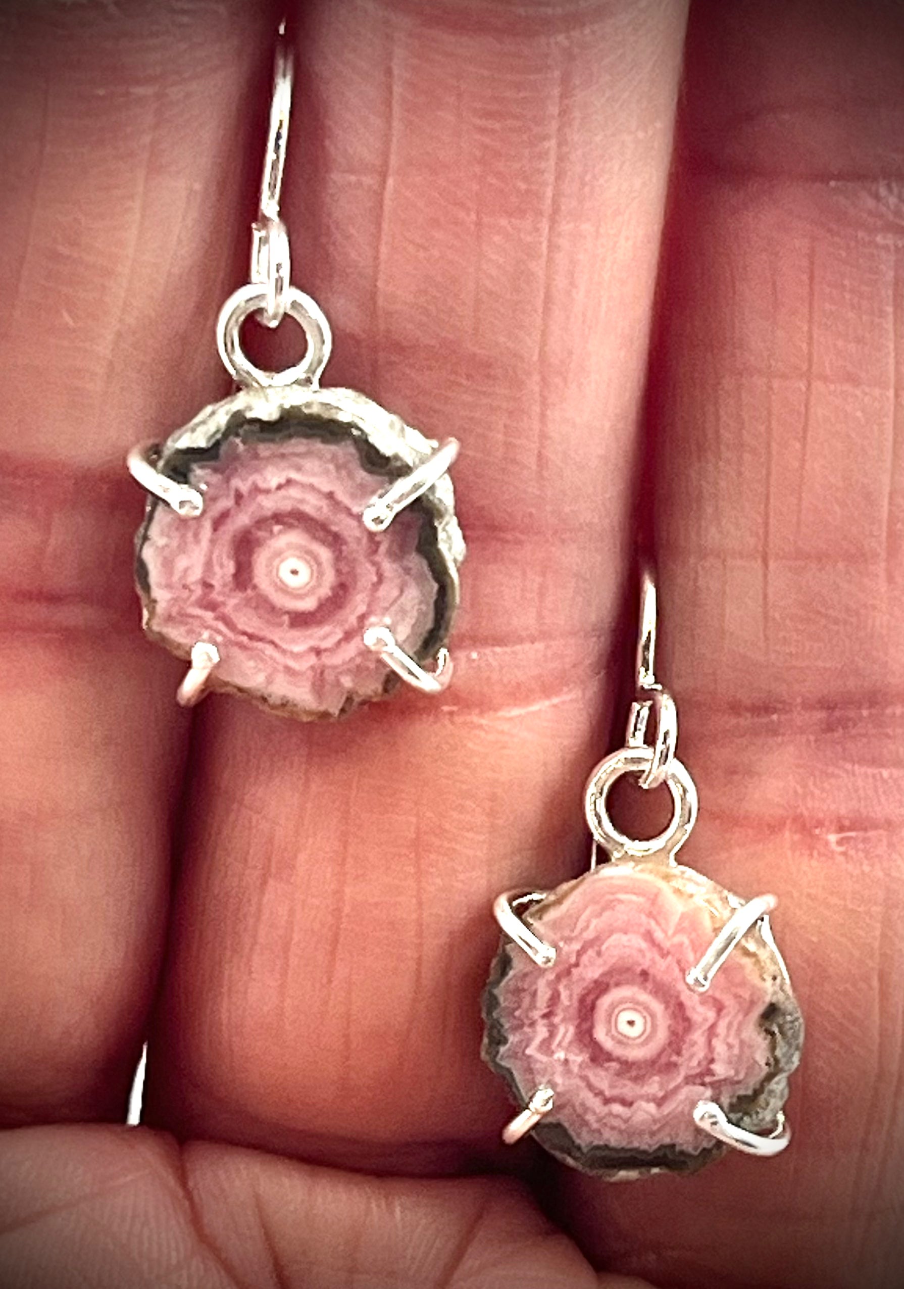 Rhodochrosite Earrings