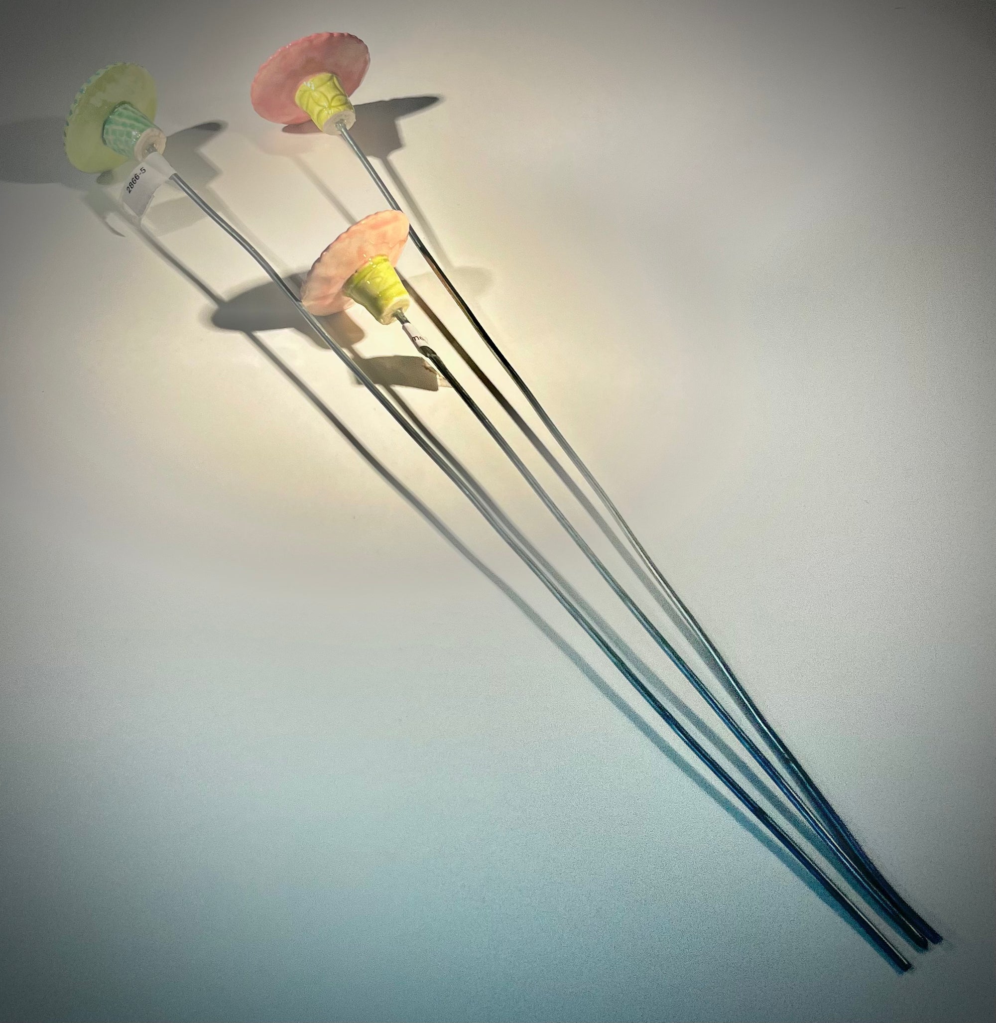 Ceramic Flowers with Stems
