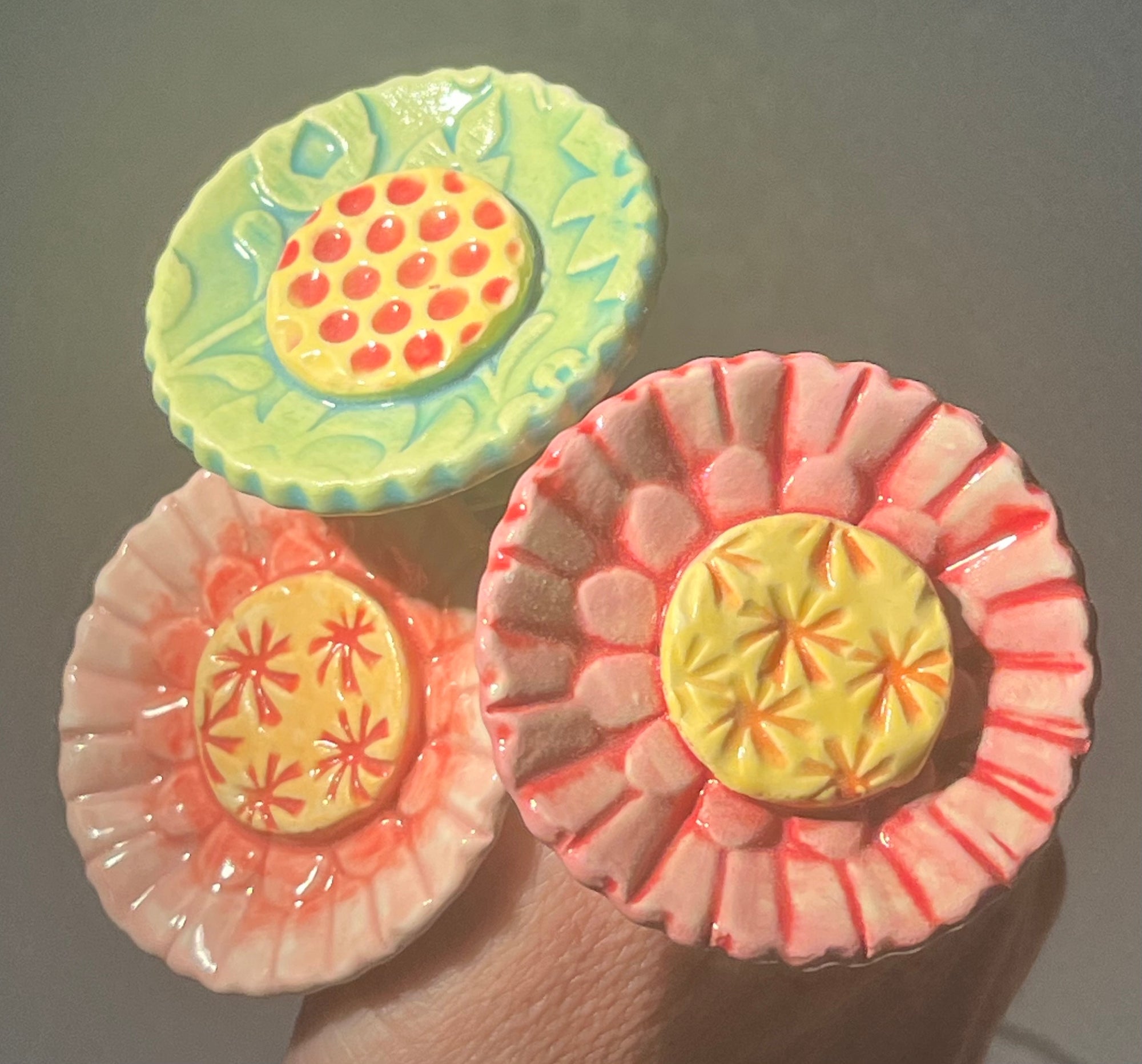 Ceramic Flowers with Stems