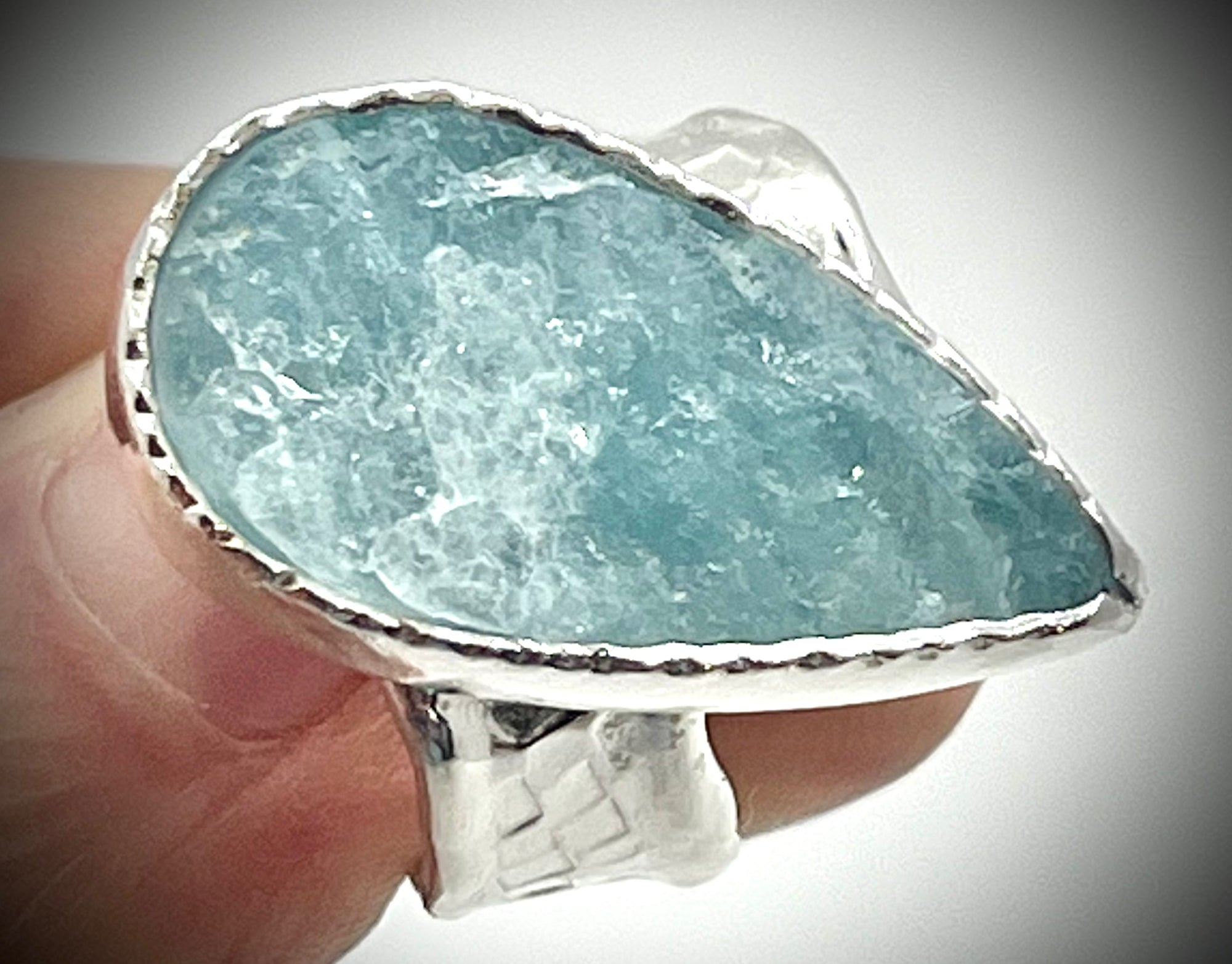 Teardrop Aquamarine Ring