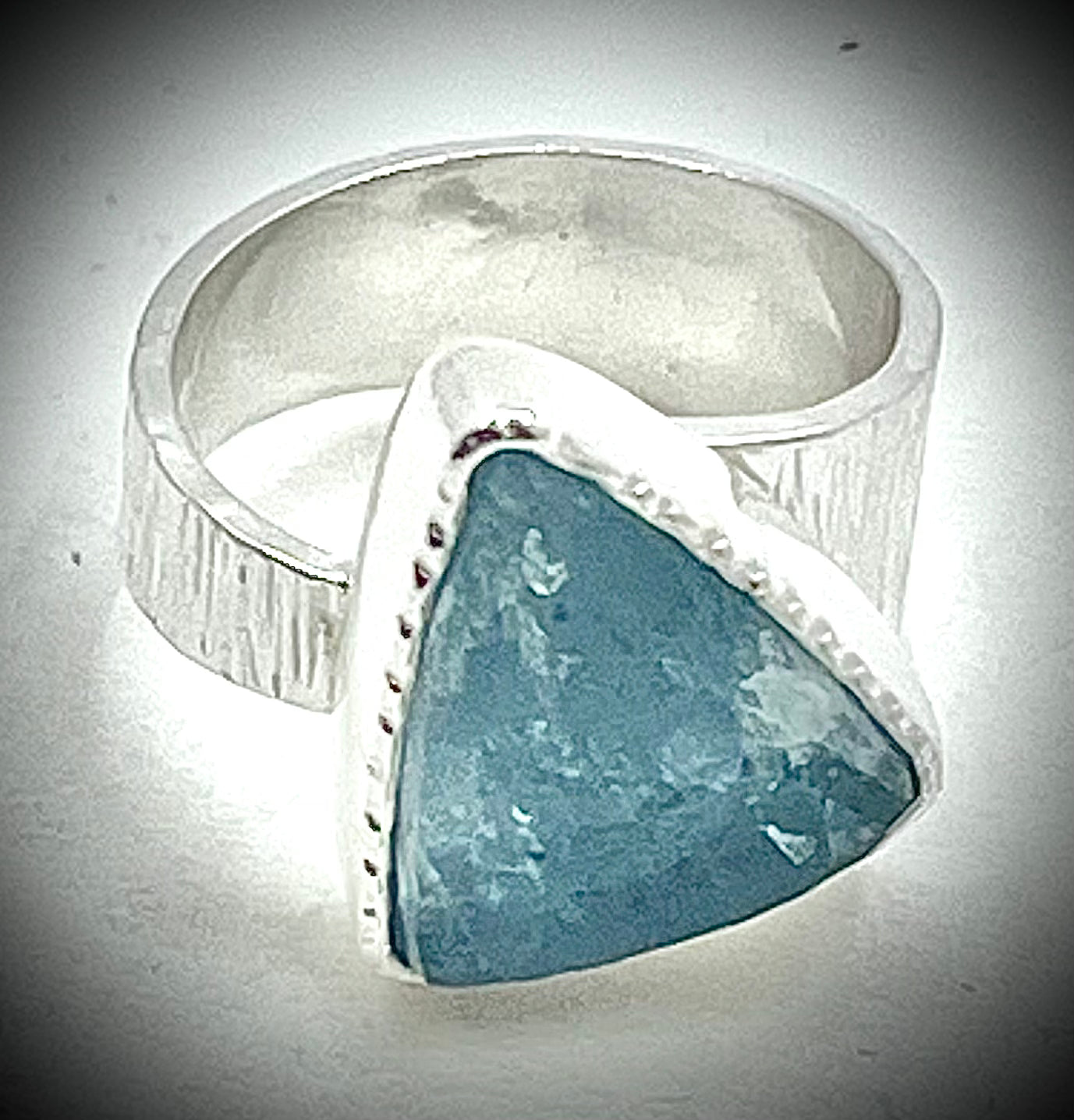 Boiler Chip Aquamarine Ring