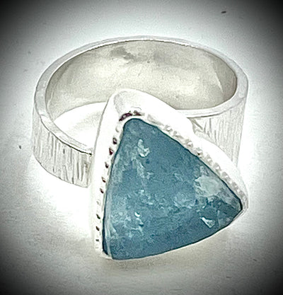 Boiler Chip Aquamarine Ring