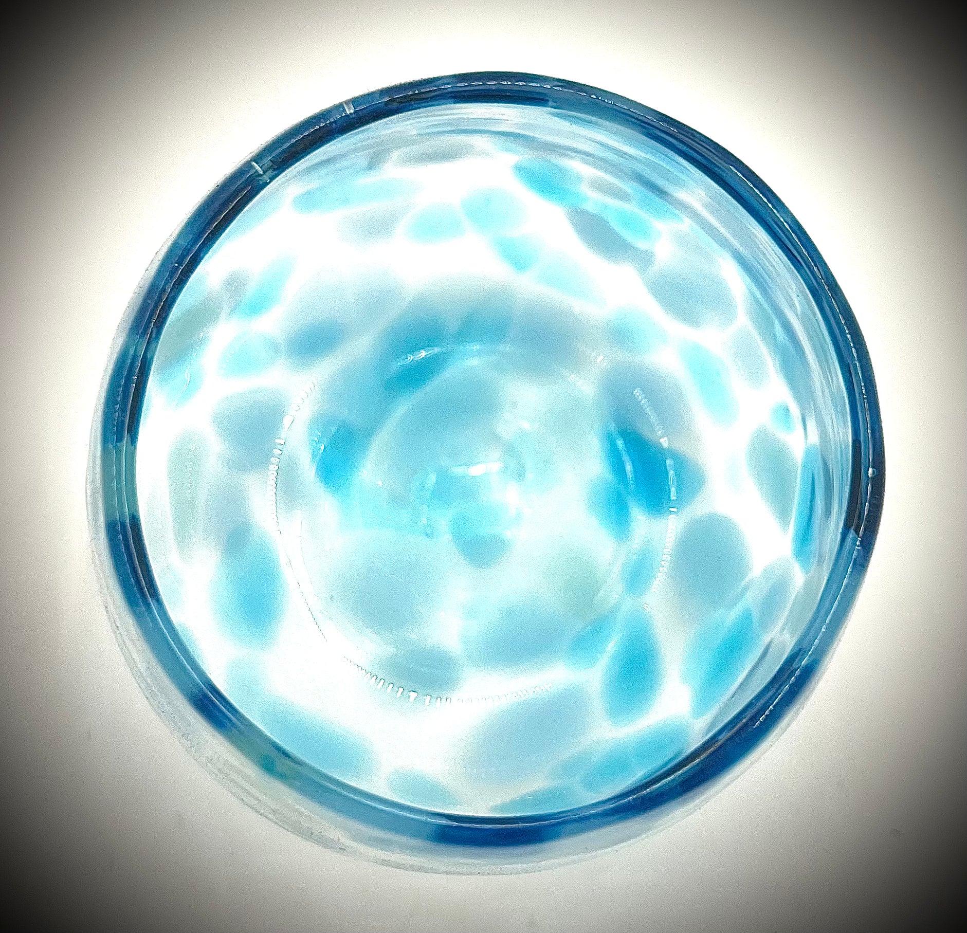 Stemless Wine Glass in Aqua