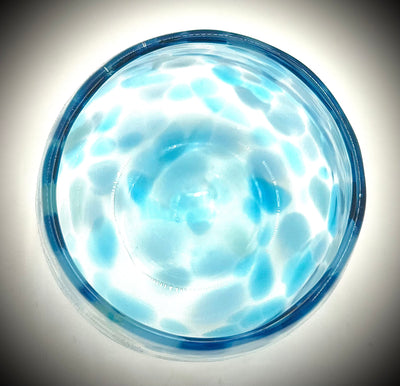 Stemless Wine Glass in Aqua