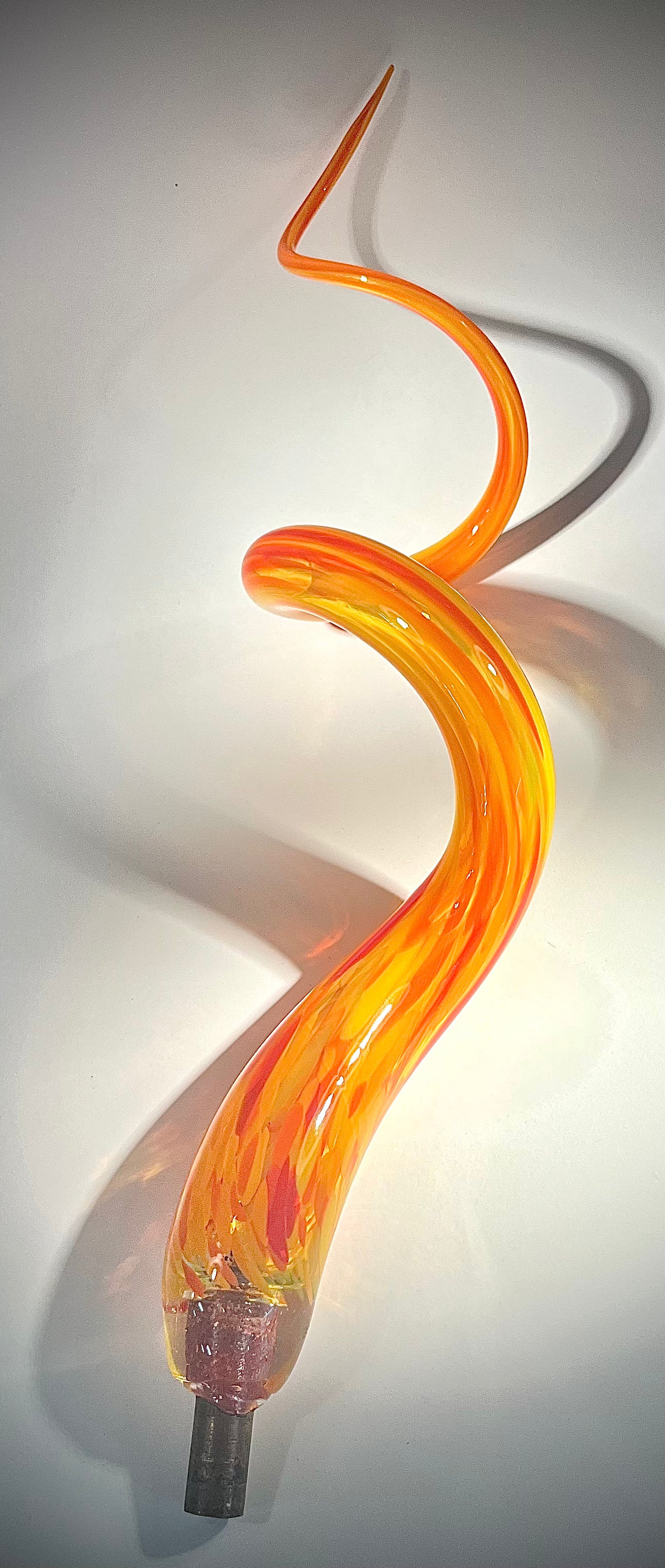 XL Orange Swirl Yard Stake