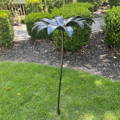 Extra Large Hand Forged Iron Flower