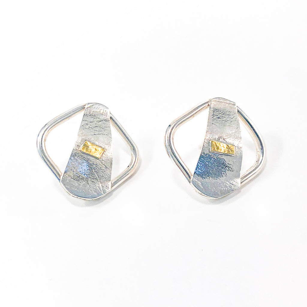 Square Lawa Earrings by Judie Raiford