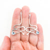 Sterling Touch of Romance Earrings with Blue Topaz